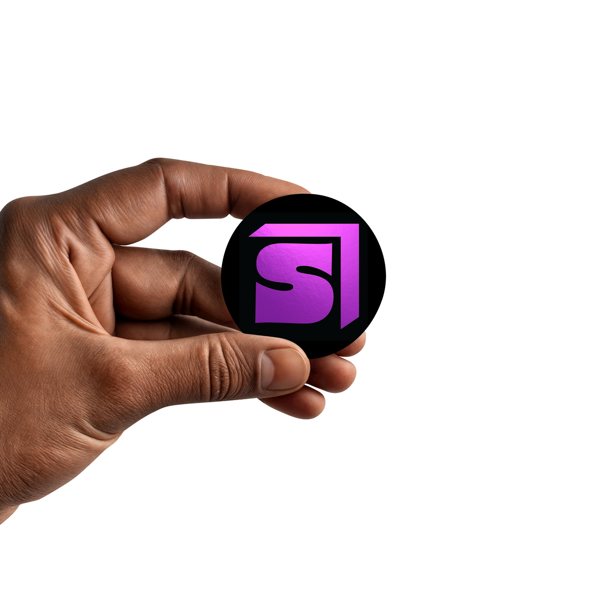 Custom Holographic Film Round Labels