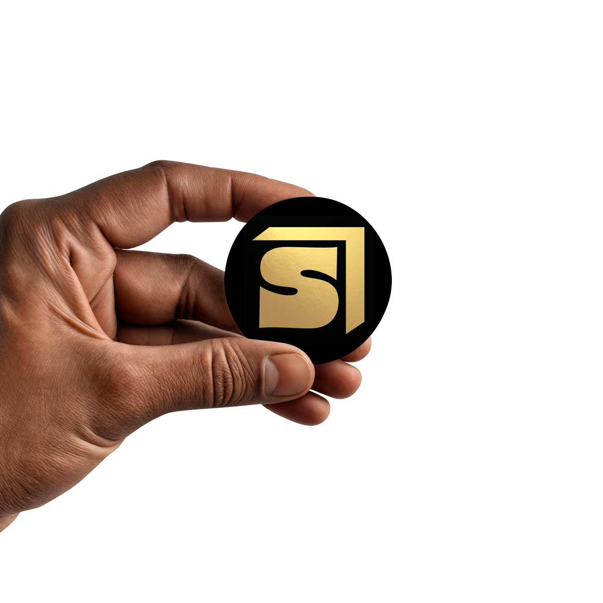 Custom Silver Metallic Vinyl Round Labels