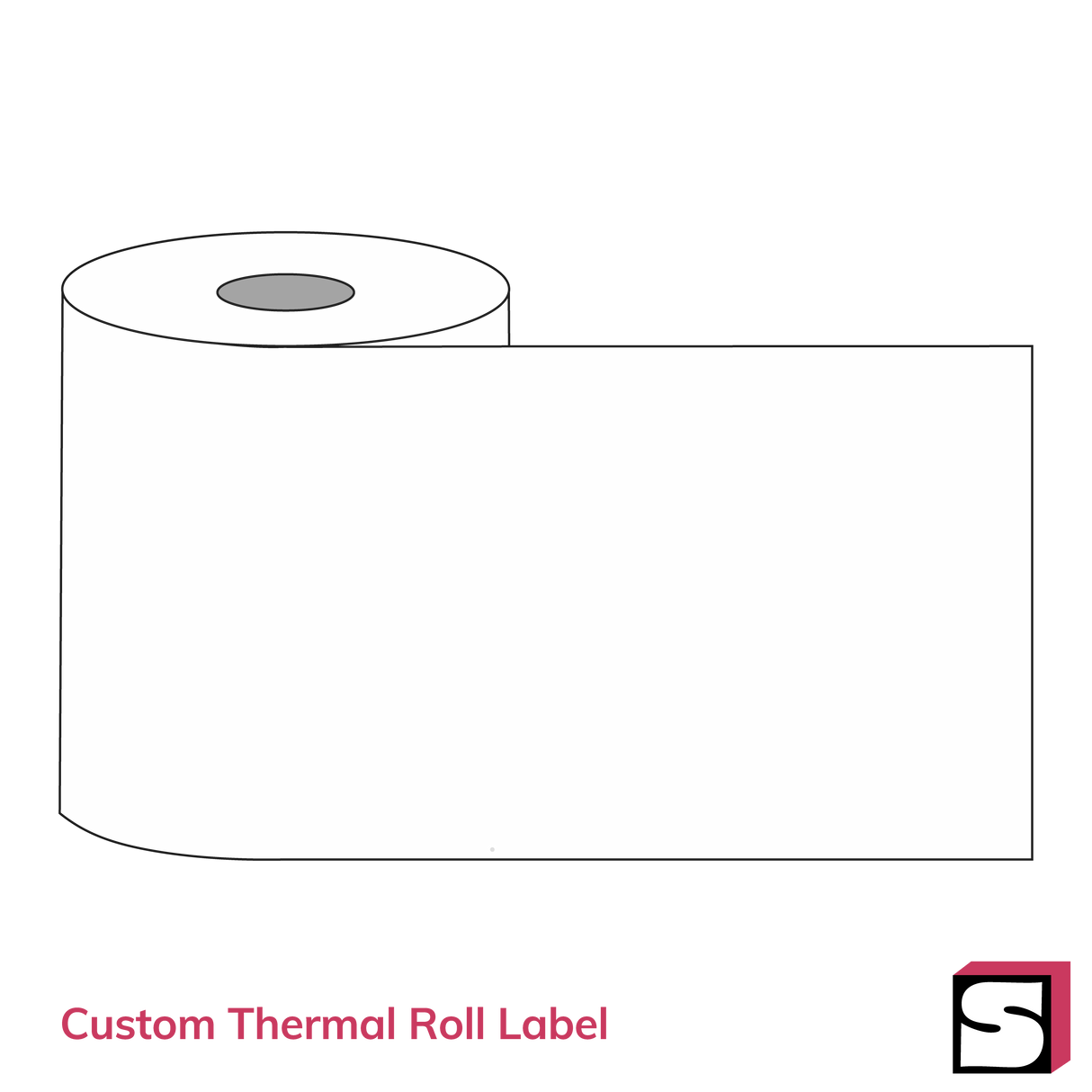 Blank Custom Size Thermal Roll Labels