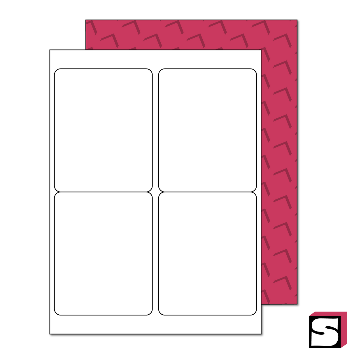 4" x 5" Blank Rectangle Shipping Labels