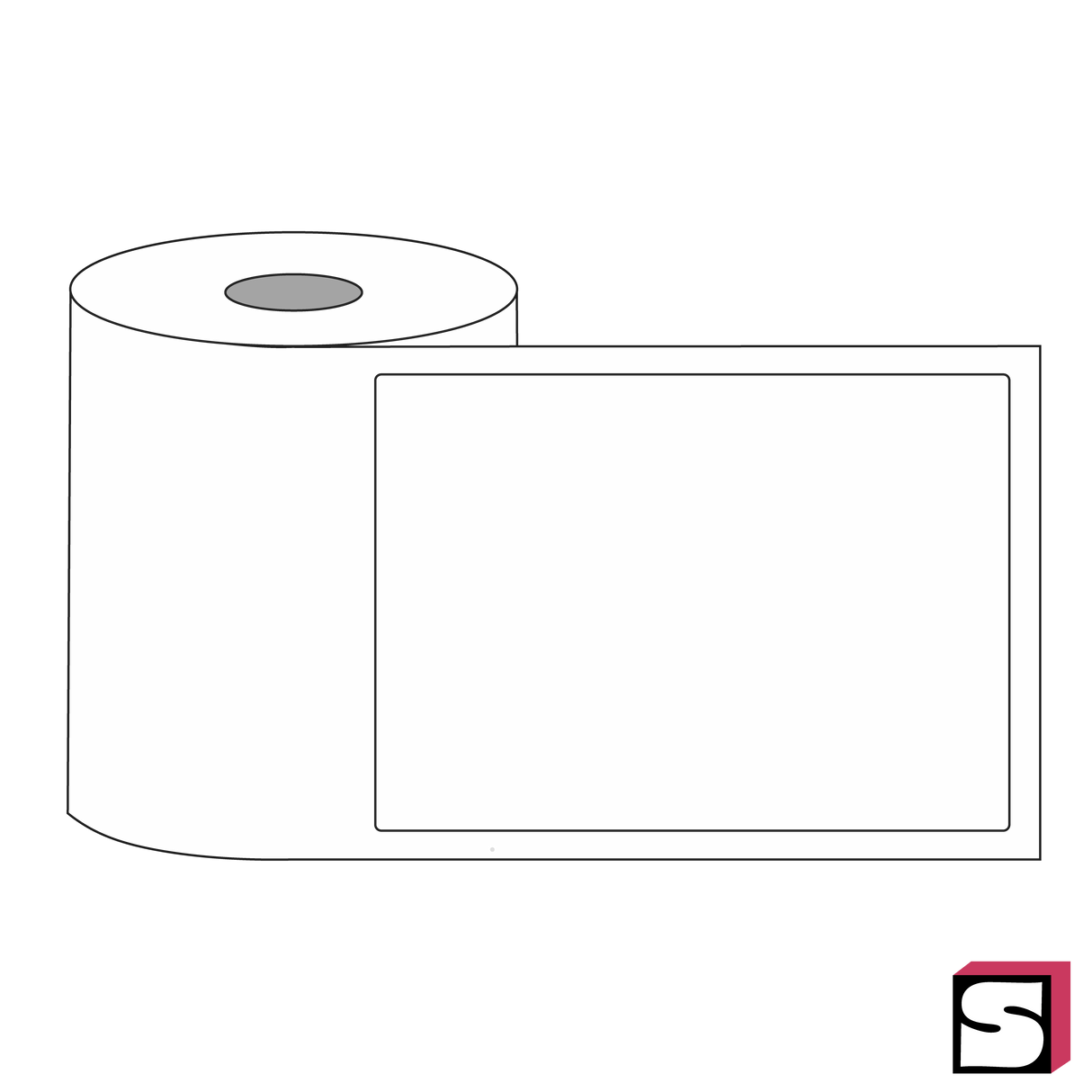 4" x 6" Thermal Roll Labels - 1" Core
